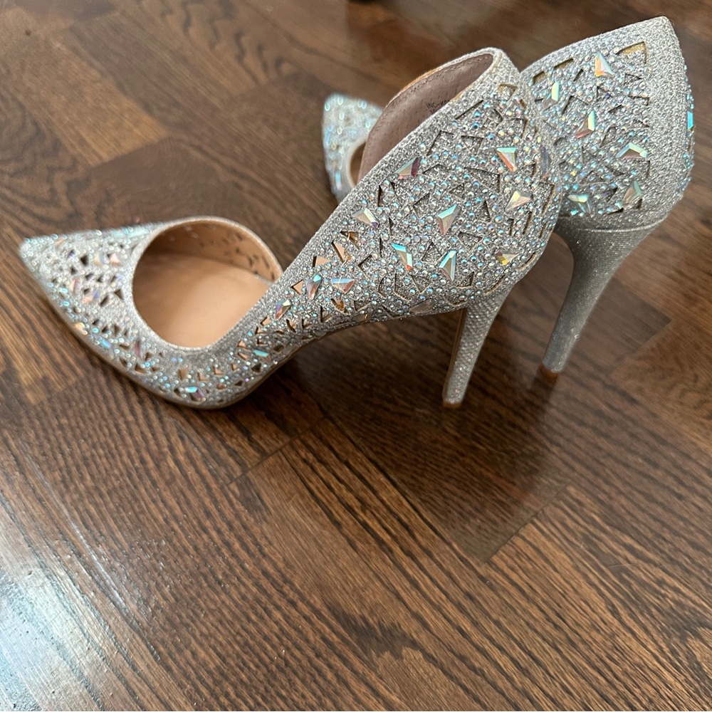Shimmering Dichroic D’Orsay Heels (INC)